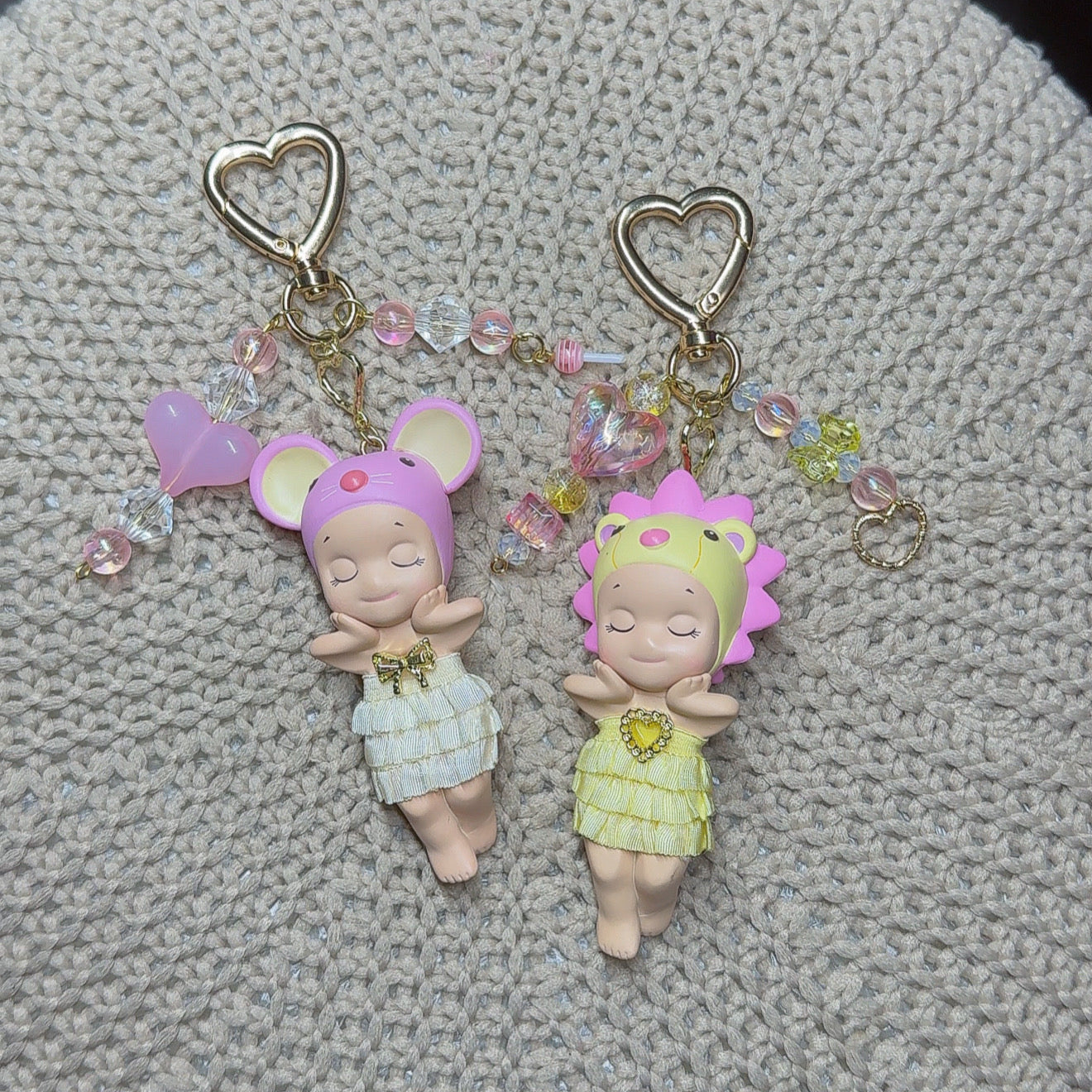 lion & mouse keychain ‎ . ݁⋆ ꫂ᭪ ݁